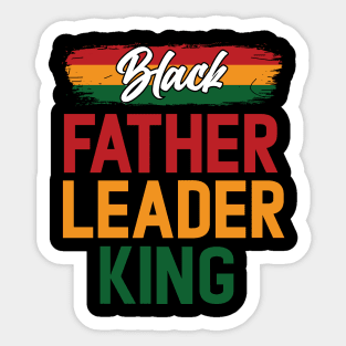 Black Father Leader King Pan African Colors Sticker